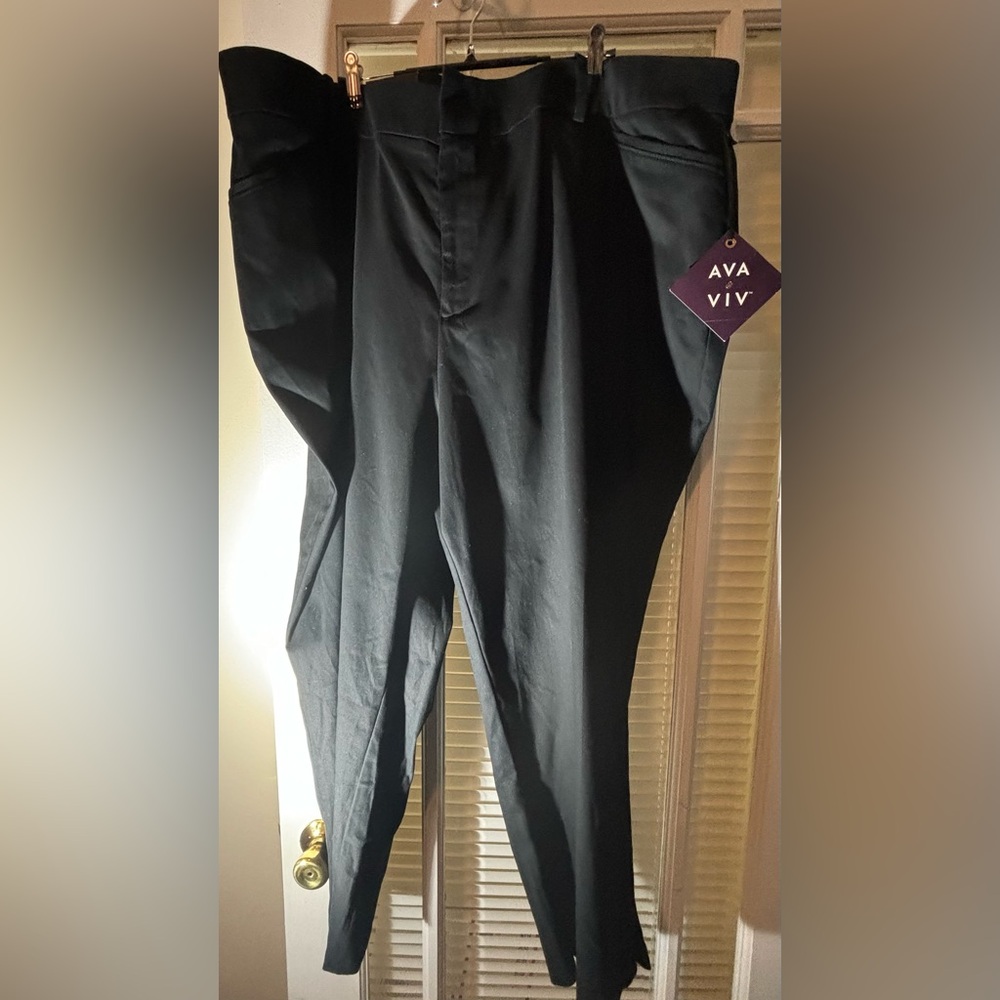 Ava & Viv Black Pants-Size 26/4X